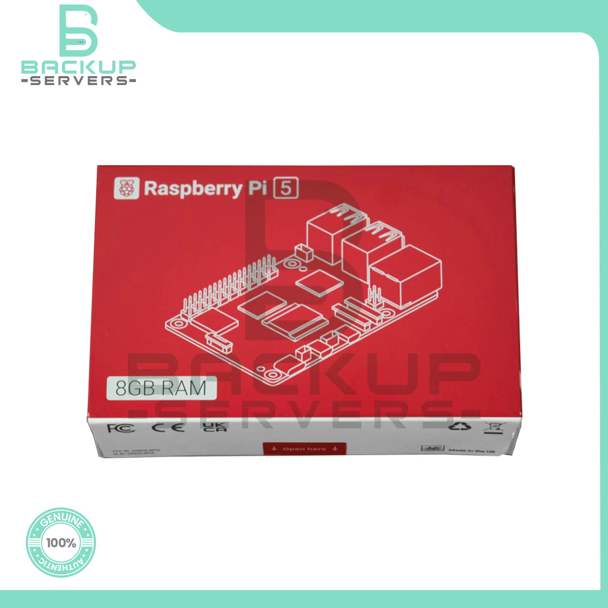 Raspberry Pi 5 8GB LPDDR4X Quad-Core Cortex-A76 2.4GHz Single